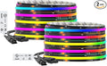 BTF-LIGHTING WS2811 Smart IC RGB FCOB COB LED Strip, UL Listed 630LEDs/m High Density Color Chasing Uniform Light, DC24V 32.8FT 10mm Width Black PCB for Home Party DIY Decor(No Adapter or Controller)