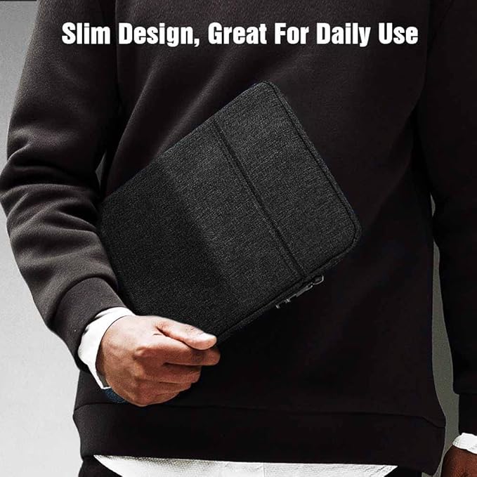 TiMOVO 9-11" Tablet Sleeve Bag for iPad 11-inch A16 2025, iPad 10.9"/10.2"| Air 11 Inch/5th/4th Gen. 10.9", Galaxy Tab A9+/A11Plus 11", Protective Bag Fit Smart Keyboard, Black