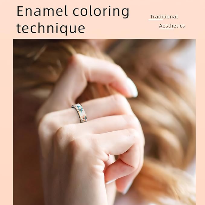 Yihou Smart Ring for Women Health Ring Fitness Ring with Enamel Fitness Tracker with Heart Rate Monitoring Sleep Monitor Distance Pedometer Calorie No Subscription Fee for Android iOS 8#