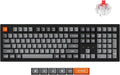 Keychron K10 Max Wireless Custom Mechanical Keyboard, 100% Layout QMK 2.4 GHz Bluetooth White Backlit with Hot-swappable Keychron Super Red Switch Compatible with Mac Windows Linux