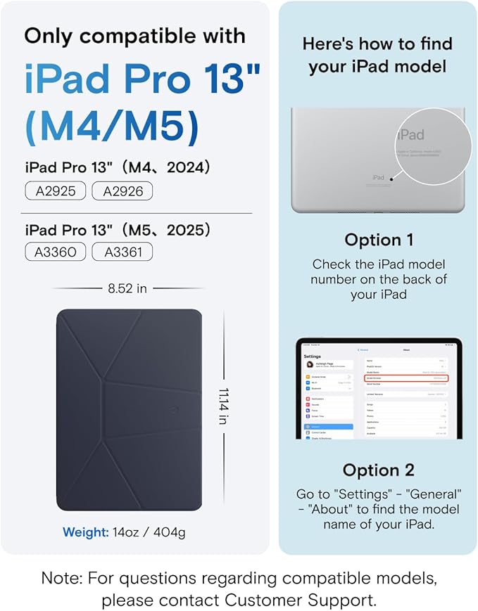 MOFT Dynamic Folio Case for iPad Pro 13-inch(M5 2025/M4 2024), Slim Magnetic Stand Case with 20+ Viewing Angles, Auto Wake/Sleep, Ultra Thin, Navy Blue x Oz Green