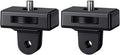 2-Pack Action Camera Mount Screw Tripod Adapter,1/4"-20 Adapter Screw Camera Mount for Insta360 X4 X3 Osmo Pocket 3 XT-50 EOS T7 DSLR Microphone Flash LED Light Selfie Stick Monopod for Vlogging Vedio