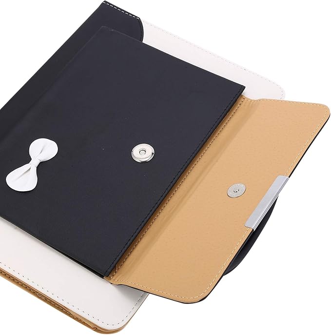 Handbag Case for iPad Pro 11" (2018-2025) & iPad Air 11 2024 2025/Air 10.9", Techcircle Cute Bowknot Pocket Wallet Folio Stand PU Leather Carrying Case, Auto Sleep/Wake, Blue