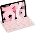 Macally Bluetooth Keyboard for iPad | Wireless Keyboard for Tablet, iPhone (Multi-Device, Built-in Stand, Rechargeable) Easy to Use and Cute Portable