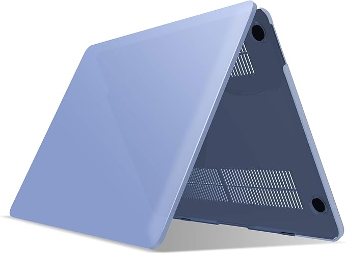 IBENZER Compatible with MacBook Pro 15 Inch Case A1990 A1707, Hard Shell Case with Keyboard Cover & Type C Adapter for Mac Pro 15 Touch Bar, Serenity Blue, T15SRLL+1TC