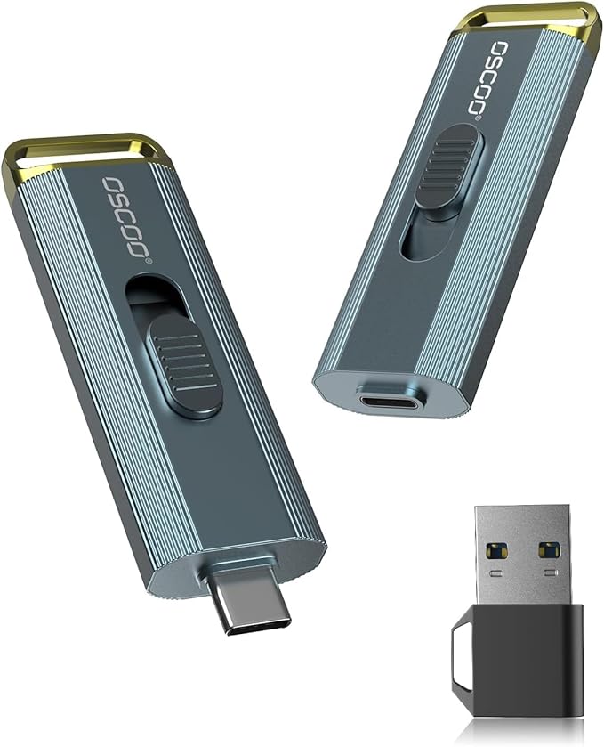 512GB Portable SSD, Up to 2100MB/s, Supports Apple 4K 60fps ProRes, External Hard Drive USB 3.2 with USB-C & A for iPhone 15/16/17, Android, Mac & PC, Ideal for Photographers & Content Creators