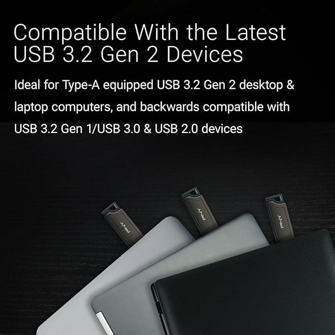 PNY 512GB PRO Elite V2 USB 3.2 Gen 2 Flash Drive – 600MB/s