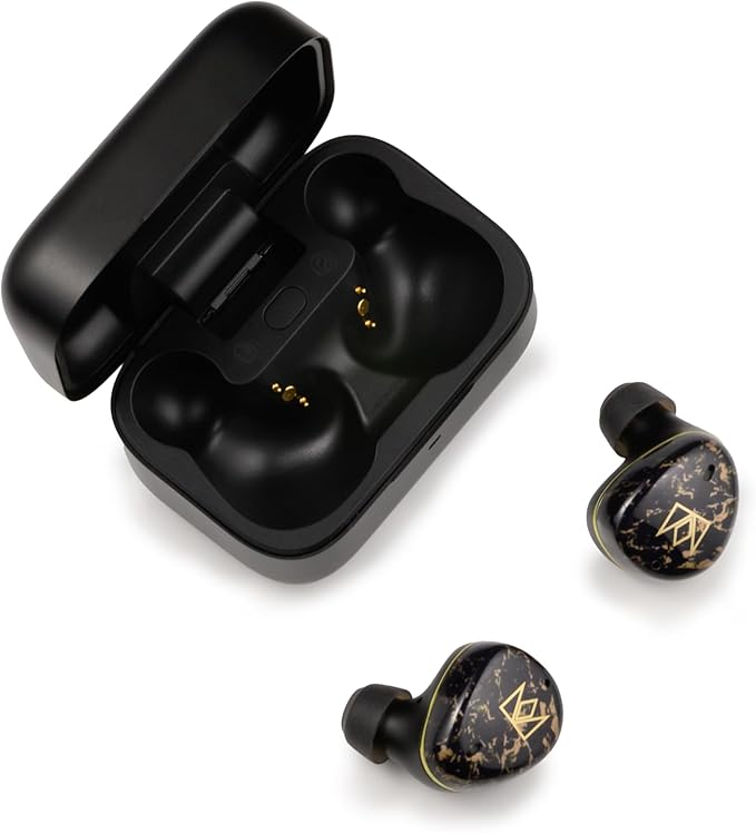 Noble Audio FoKus Rex5 True Wireless Stereo Bluetooth in-Ear Headphones with Microphone, Sound Personalization (Black)
