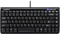Perixx PERIBOARD-407B US, Wired USB Mini Keyboard with 11 Hot Keys - Glossy Black - US English Layout