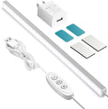 GLVSAE Under Cabinet Lights, 12 Inch Plug in Light Bar, LED Closet Light, 6000K Cool White Light, Ultra Thin Dimmable Light Bar, Suitable for Kitchen/Desk/Closet/Workbench