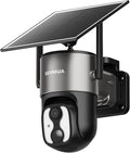 SEHMUA 4G LTE Cellular Solar Security Camera Wireless Outdoor, 2K No WiFi Security Cam, Color Night Vision, Easy to Install with One-Press Quick Release Latch, PIR Alarm, IP65 Weatherproof