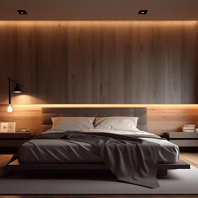 BTF-LIGHTING FCOB COB LED Strip Flexible High Density Uniform Light 8W/m 32.8FT DC24V Warm White 2700K CRI 90+ 8mm Width LED Ribbon for for Bedroom Indoor Decor(No Adapter or Controller)