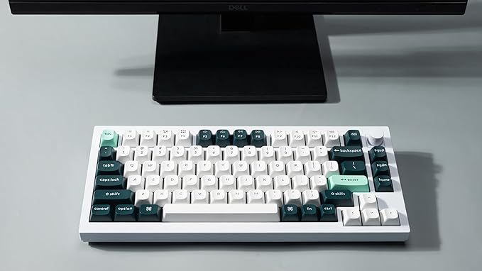 Keychron Q1 HE QMK Rapid Trigger Wireless Custom Mechanical Keyboard, 2.4 GHz/Bluetooth/Wired 75% Hot-Swappable Programmable RGB Gateron Double-Rail Magnetic Switches for Mac Windows, Shell White