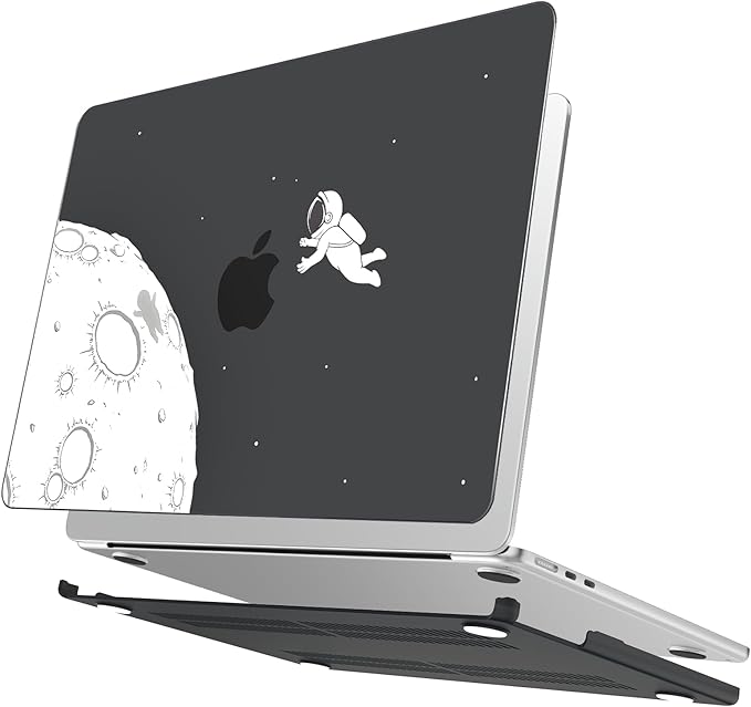 AKIT Compatible with MacBook Air 13 inch Case M5 2026 2025-2022 M4 M3 M2 A3449 A3240 A3113 A2681, Pattern Hard Shell Laptop Case+Screen Protector+Keyboard Cover for MacBook Air 13.6 inch, Astronaut