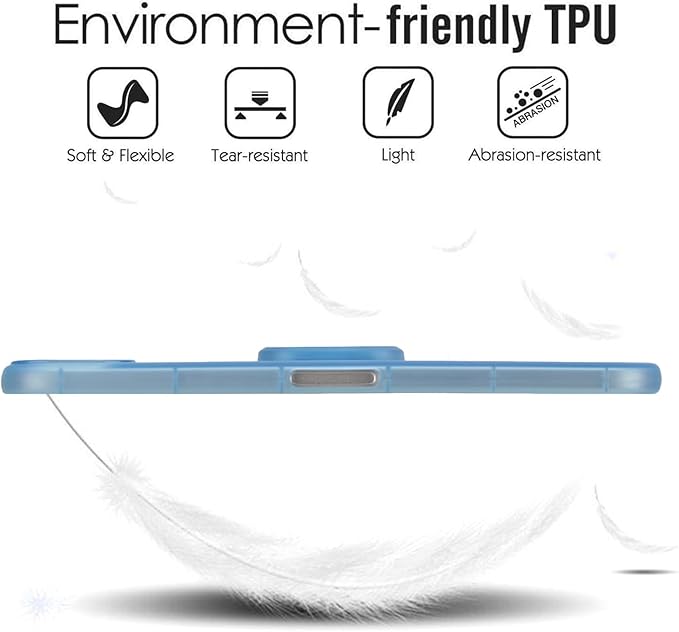 Slim Case for iPad mini 7 (A17 Pro) 2024/ Mini 6 8.3'', Built-in Kickstand Non-Slip Military Grade Drop Protection Rugged for iPad mini 7th 6th Generation,Blue