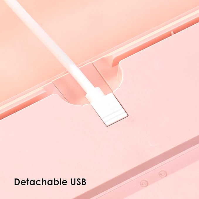 Akko Wireless Gaming Keyboard 5108B Plus Full Size Keyboard Bubu & Dudu Pink Hot-Swappable Tri-Mode Mechanical Keyboard RGB Backlight, Piano Pre Lubed Switch