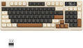 ZIYOU LANG M96 Wireless Gaming Silent Membrane Keyboard,Display Screen & Knob with Multimedia Keys Dual Mode Bluetooth/2.4Ghz,Rainbow Backlight 94Keys Ball Shape PBT Keycap ANSI Layout for Win/Mac