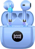 Wireless Earbuds Bluetooth 5.4 , Ear Buds LED Power Display Headphones 6D Stereo, Bluetooth Earbuds in-Ear Noise Cancelling Mic, 40H Playback Mini Case IP7 Waterproof Sports Earphones for Android iOS