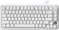 ATTACK SHARK X85Pro Wireless Mechanical Gaming Keyboard with TFT Screen & Knob Hot-Swappable BT5.1/2.4Ghz/USB-C RGB Backlit Gasket Mount Gradient Side-Print PBT Keycaps for Win/PC/MAC-White Contour