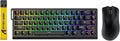 ATTACK SHARK X68 HE Wired Rapid Trigger Mechanical Gaming Keyboard and R1 Mouse Combo with Adjustable Actuation,Coiled Cable,USB C/2.4Ghz Wireless/BT Ultralight 18K DPI Mice for Esport Gamer(Black)
