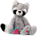 My Baby’s Heartbeat Bear, 20 Second Re-Recordable Digital Voice Recorder Plush Keepsake for Baby’s Heartbeat Memory, Pregnancy Keepsake (Not a Medical Device), Racoon