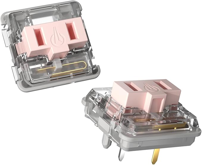 Kailh Low Profile Choc Pink Switches 5 Pin Thiner Key switches- DIY Replace Switches for Mechanical Gaming Keyboard (110pcs)