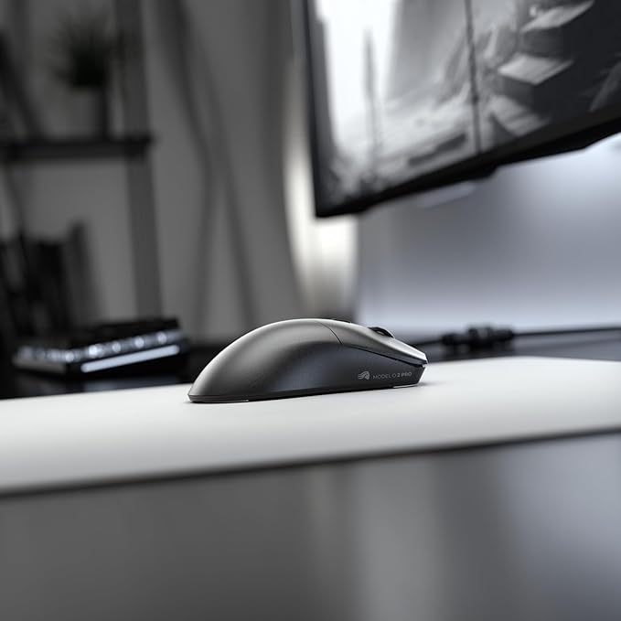 Glorious Gaming Model O 2 PRO 4K/8K Wireless Gaming Mouse - 2.4GHz Wireless 1ms delay, 4K/8K Polling, 100M clicks, 59g Ultralight, Long Battery Life, 26K DPI BAMF 2.0 Sensor, 6 Buttons