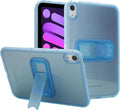 Slim Case for iPad mini 7 (A17 Pro) 2024/ Mini 6 8.3'', Built-in Kickstand Non-Slip Military Grade Drop Protection Rugged for iPad mini 7th 6th Generation,Blue