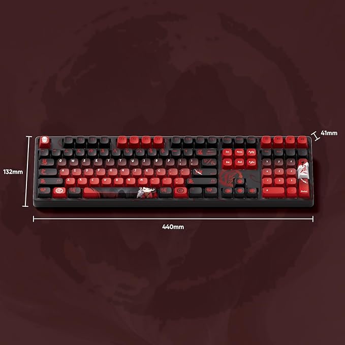 Akko Wireless Gaming Keyboard The Degenerate 5108B Plus Hot-Swappable Tri-Mode Mechanical Keyboard RGB Backlight, Piano Pre Lubed Switch