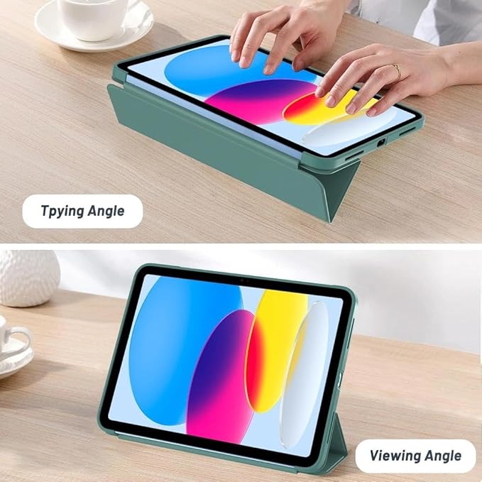 Case for iPad Pro 11 inch 2018 / iPad Air 5th Generation 2022 / 4th Gen 2020 10.9 Inch - Slim Lightweight Durable Trifold Stand Cover, Supports Auto Wake/Sleep, Green