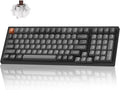 Keychron K4 Max Wireless Custom Mechanical Keyboard with Number Pad, QMK Programmable 100 Keys RGB Backlight, Bluetooth/2.4 GHz/Wired PBT Keycaps Compatible with Mac Windows Linux