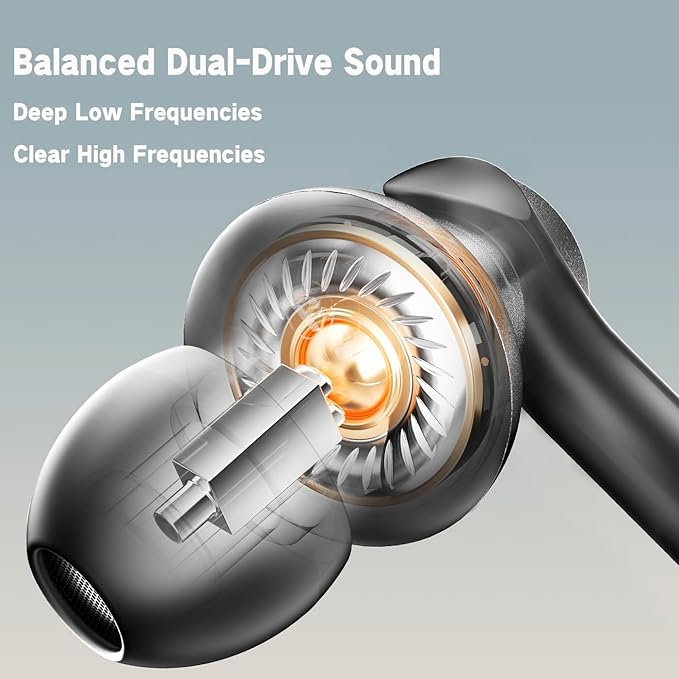 Wired Headphones Balance Powerful Bass & HD Audio Noise-cancelling Earbuds Wired Immersive Bass,(Four drive)Bass Boost In ear Earphones Universal 3.5mm & USB C Plug with Mic ENC Noise reduction calls