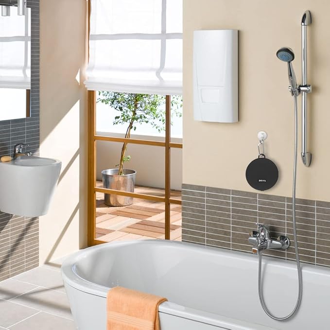 Inwa Bluetooth Shower Speaker IPX7 Waterproof, TWS Wireless Bathroom Speakers, Built-in Mic with Bluetooth 5.0, TF Card Mode, 12 Hour Playtime, Portable Speakers for Home, Bathroom, Outdoors, Travel