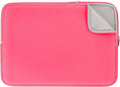 RAINYEAR Laptop Sleeve Case Compatible with 13.3 Inch Notebook Computer Tablet Chromebook 14" MacBook Pro/Max M1 M2 M3 M4 M5 Soft Cover Protective Case Carrying Bag (Bright Pink, Upgraded Version)