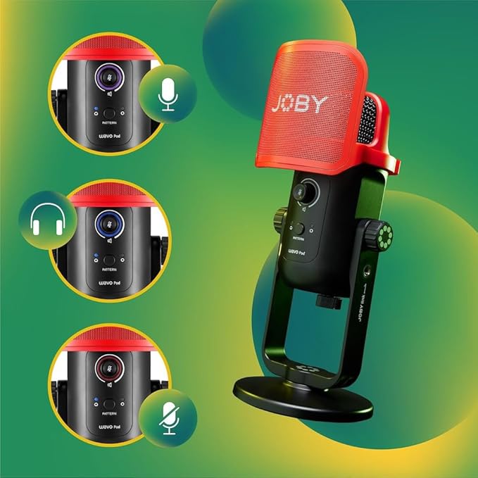 Joby WAVO POD USB Condenser Microphone - Black