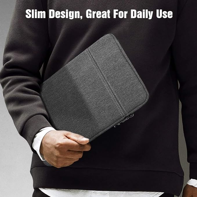 TiMOVO 9-11" Tablet Sleeve Bag for iPad 11-inch A16 2025, iPad 10.9"/10.2"| Air 11 Inch/5th/4th Gen. 10.9", Galaxy Tab A9+/A11Plus 11", Protective Bag Fit Smart Keyboard, Dark Gray