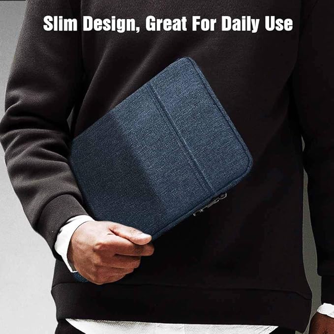 TiMOVO 9-11" Tablet Sleeve Bag for iPad 11-inch A16 2025, iPad 10.9"/10.2"| Air 11 Inch/5th/4th Gen. 10.9", Galaxy Tab A9+/A11Plus 11", Protective Bag Fit Smart Keyboard, Dusty Blue