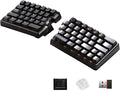 Lite Wireless Split Keyboard Mechanical - Linear Switches, RGB, Foam, Hot Swappable, Compact 60% Layout, PBT Keycaps Programmable for Mac & Windows Black