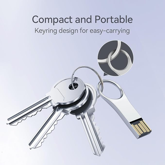 RAOYI 3 Pack 32GB Metal Key Shape USB Flash Drive, USB 2.0 Memory Stick Thumb Drives Jump Drive (Black/Silver/Gold, 3 Mixed Colors)