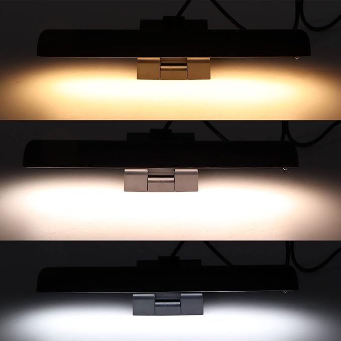 Gavigain Computer Monitor Light, Monitor Light Bar, 3 Tunable Color Temperature Dimmable LED Screen Monitor Light Bars with Touch Control for Laptop