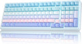 AULA F99 Wireless Mechanical Keyboard,Triple-Mode(BT5.0/2.4GHz/USB-C),Gasket Mounted Creamy Keyboard with Linear Switches, Side Printed PBT Keycaps,RGB Backlit PC Gaming Keyboards for Win/Mac