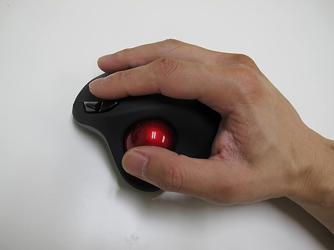MOJO Multi Mode Rechargeable Silent Trackball Mouse (Bluetooth + Wireless)