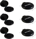 Inkless Fingerprint Ink Pad 6 Pcs, Quick-Drying & Portable, for Office Notary Supplies, Identification Security ID & Law Enforcement Fingerprint Cards Stamp Pad (Black
