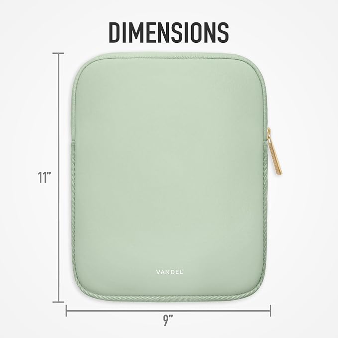 Vandel 9-11 Inch Tablet Sleeve, iPad Sleeve 11 inch Travel Pouch, Fits iPad Pro 11 Inch M4/ 10th Generation 10.9, 9/8th Gen 10.2/ Air 11" 5/4/3 10.9"/10.5", Pro 11 M2, Tab S8/S9