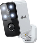 ieGeek Security Cameras Wireless Outdoor Pan Rotating 180° Home Security Cameras, 2.4G WiFi Camera Battery Powered with 2K Color Night Vision, Smart AI Detection, 2-Way Audio, Local/Cloud Storage,IP65
