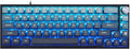 MOLGRIA SKYLOONG GK68 Blue Backlit Gaming Keyboard with Side Transparent Pudding Keycaps, Hot Swappable Red Optical Switches, Type C Wired Knob Mechanical Keyboard for Win/Mac OS