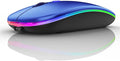 PEIBO Bluetooth Wireless Mouse for Laptop mac MacBook ipad MacBook air MacBook pro pc Desktop Computer Windows Chromebook Notebook (Blue Black)