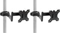 Mount-It! Universal Full Motion Steel Pole Mount with Articulating Arm and Removable VESA Plate for 17 to 32 Inch Monitors & TVs, VESA 75x75 & 100x100 Compatible, Black (MI-391) (Pack of 2)