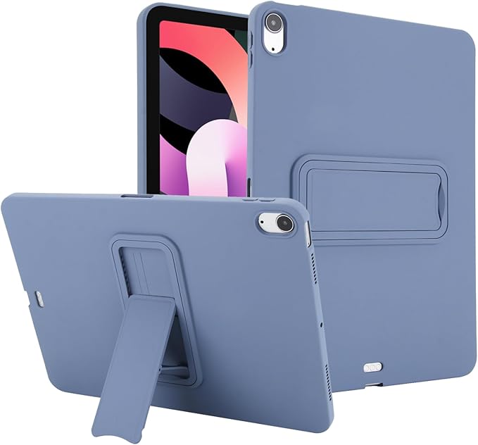 for iPad Air 11-inch M4/M3/M2 (2026/2025/2024) Case, Shockproof Protective Back Cover with Kickstand Slim Shell for Women Men, Lavendergray
