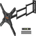 ELIVED Long Arm TV Wall Mount for Most 26-65 Inch TVs, 37.4 Inch Long Extension TV Mount Swivel and Tilt, Max VESA 400x400mm, Full Motion Wall Mount tv Bracket Holds up to 77 lbs.